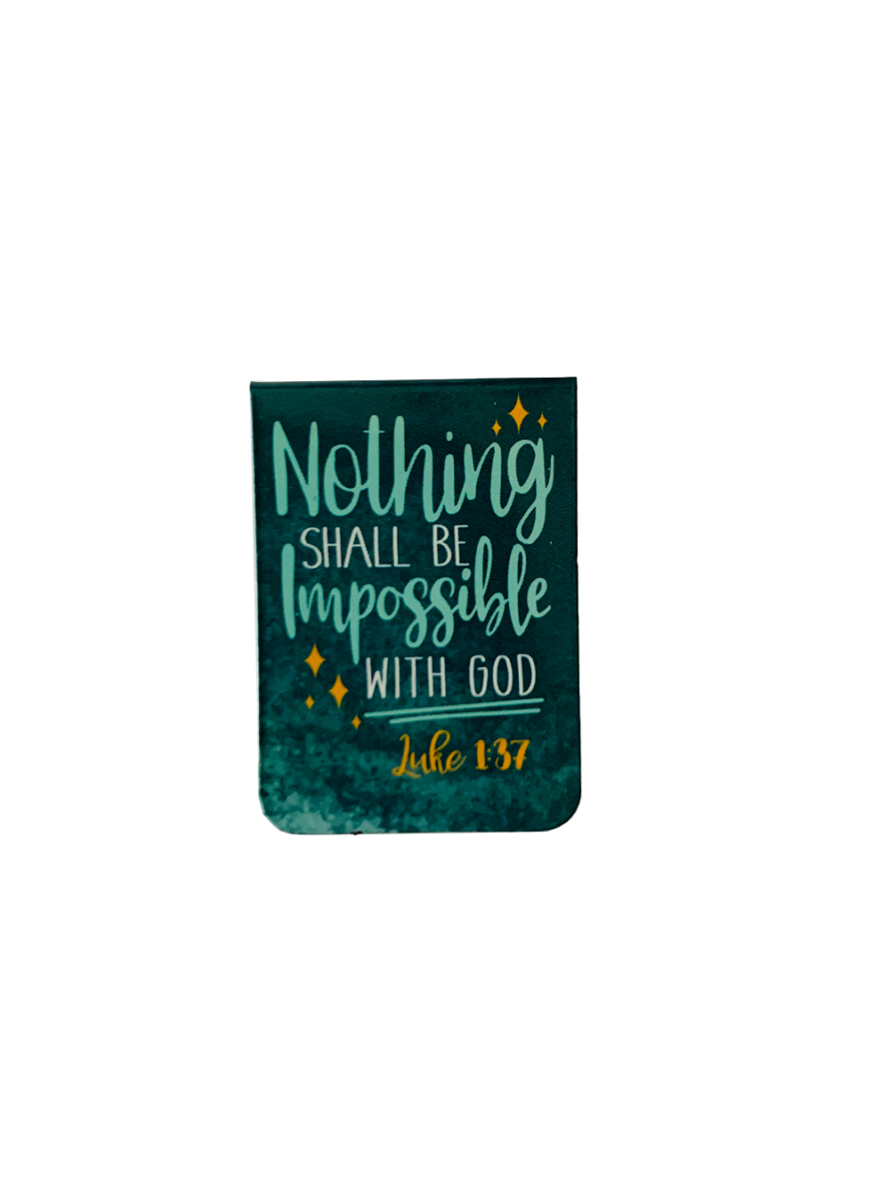 Christian Magnetic Bookmark (Luke 1:37)