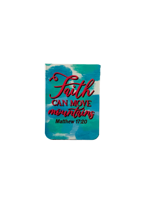 Christian Magnetic Bookmark (Matthew 17:20)